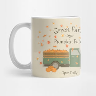 Green Farm Pumpkin Patch Mug